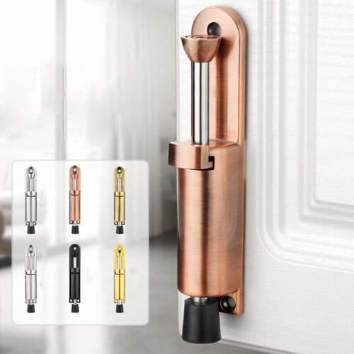 6 Colors Foot-Operated Lever Door Stops Zinc Alloy Adjustable Kickdown Door Holder Hardware Buffer Fittings Protective Stopper