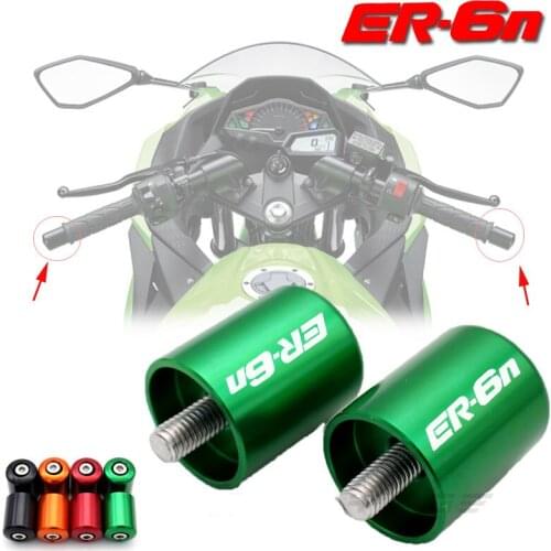 Motorcycle Accessories CNC Handlebar Grips Bar Ends Sliding Cap For KAWASAKI NINJA 650 ER6N ER-6N 2006-2017 07 08 09 10 11 12 13