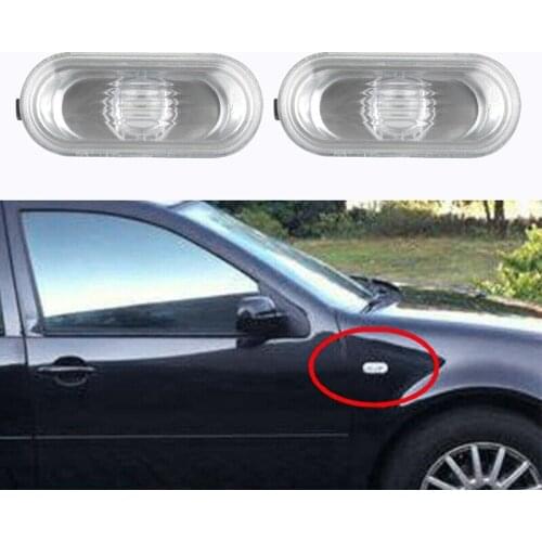 Car Side Marker Light Turn Signal Light Lamp Repeater For-VW Jetta Golf Bora MK4 PASSAT B5