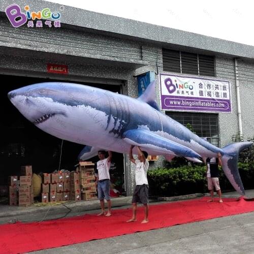 Free Delivery Toys inflatable giant fin shark / 12m length large inflatable shark replica for decoration