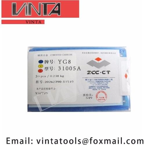Free shipping high quality 30pcs/lots 31005A YG6/ YG8/ YW1/ YW2/ YT5/ YT14/ YT15 cnc carbide welding inserts