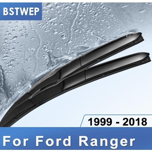 BSTWEP Wiper Blades for Ford Ranger Fit Hook Arms / Push Button Arms Model Year from 1999 to 2018
