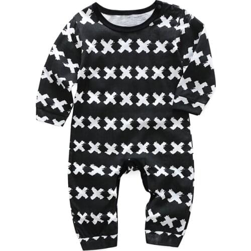 Newborn Baby Clothes Romper Baby Cute Letters Printed Long-Sleeved Newborn Girls Baby Jumpsuit Romper Costume Clothing Outfits
