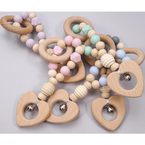 Baby Lounger OrganicPacifier Teether Sucking Thumb Outdoor Biting Oral Care Wooden Baby Accessories Affordable Rattle Teether