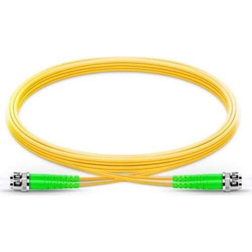FirstFiber 10m ST APC to ST APC G657A 2 cores Duplex Fiber Patch Cable, Jumper, Patch Cord 2.0mm PVC OS2 SM Bend Insensitive