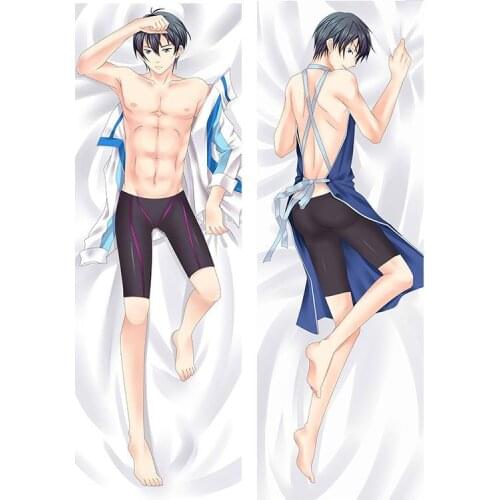 Hot Sale Japan Anime Iwatobi Swim Club Free! Haruka Nanase Pillow Cover Case wholesale Hugging Body
