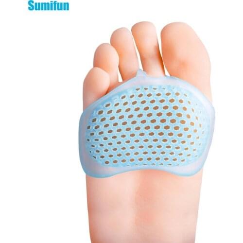 Gel Forefoot Metatarsal Pads Silicone Half Yard Orthotics Pain Relief Massage Anti-slip Cushion Reusable Gel Feet Care Tools