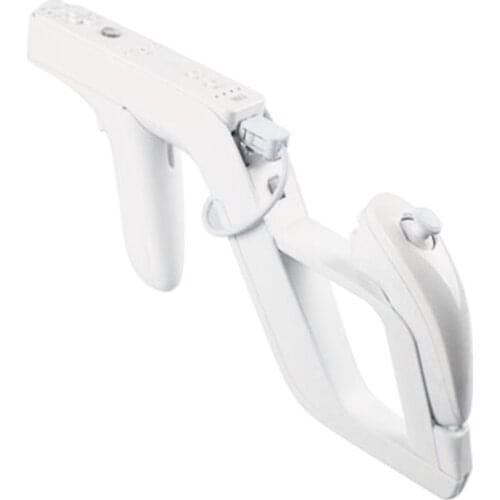 New Shooting Games Zapper Gun Controller Toy Shooting Gun for Nintendo Wii Nunchuk Motion Plus Remote Controller Game White
