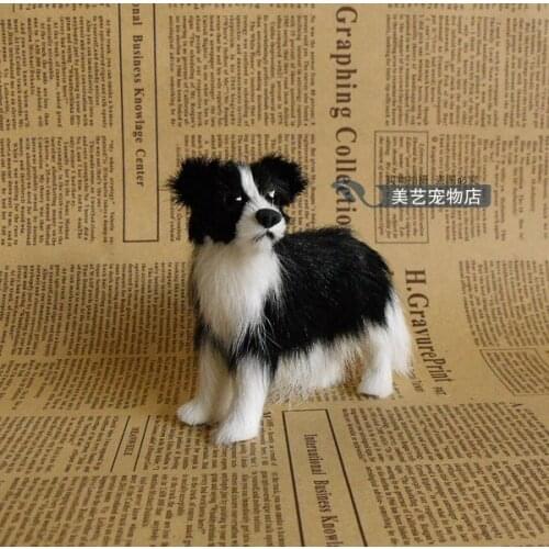 Simulation Shepherd 10x3x8cm toy model polyethylene&furs Shepherd model home decoration props ,model gift d057