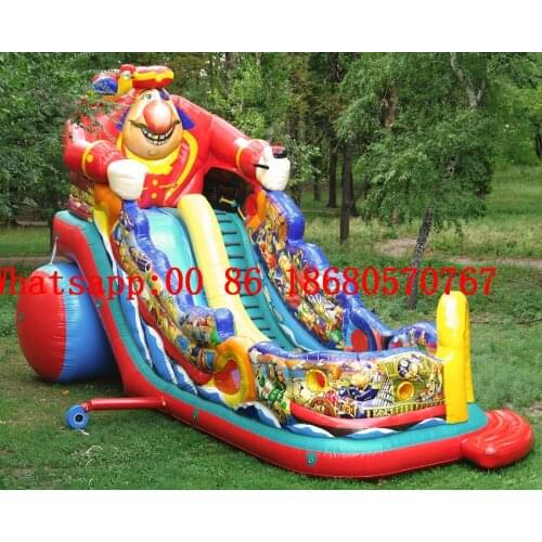 China Guangzhou) inflatable slides, inflatable castles, Inflatable pool slide Obstacle course TOB-196
