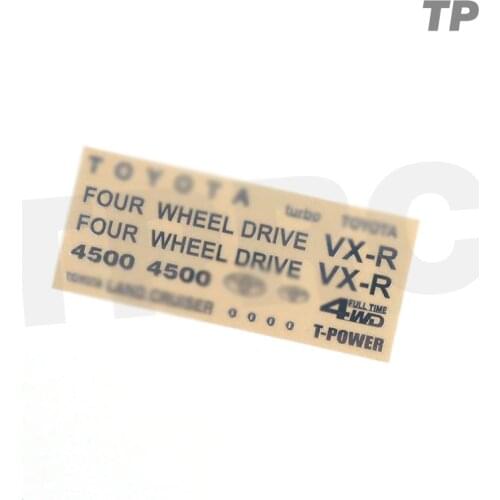 LC80 Climbing Car Shell Metal Car Logo For 1/10 Land Cruiser Metal Logo Set Protective Rc Car Kit