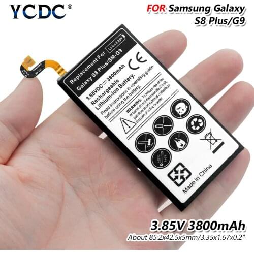 Large Capacity 3800mAh 3.85 Volt Lithium Battery For Samsung Galaxy S8 Plus G955 G955F G955A G955T G955S Phone Battery Replace