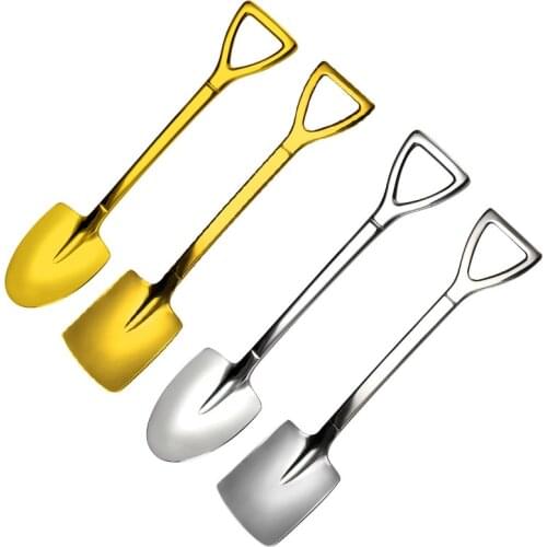 Creative stainless steel engineers shovel ice cream scoop 304 New Watermelon spoon spoon spoon spoon