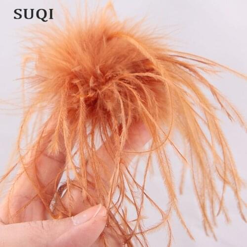Fashion brooch for Womens Coat Corsage Brooches pins Cute ostrich hair scarf Ball brooches Boutonniere Ladies Hair accessories