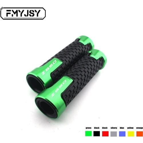 For KAWASAKI Z650 Z 650 2017 2018 2019 Motorcycle Accessories Handlebar Grips Handle Grips Handle bar High quality With logo