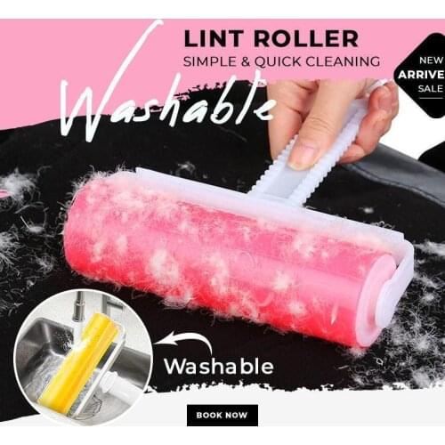 Washable Lint Roller Sticky Silicone Dust Wiper Remover Cat Dog Clothes Tousle Remover Reusable Washable Lint Roller Bed Hair Cl
