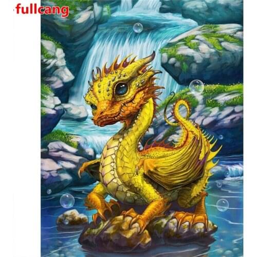 Cartoon Dragon 5D DIY Square Round Diamond Painting full drill Diamond Embroidery gift mosiac stitch decor drop shipping JX2455
