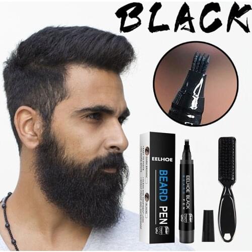 2021 Hot Beard Filling Pen Kit Men Beard Pencil Filler Shaping Grooming Set Moustache Micro Fork Tip for Seamless Application