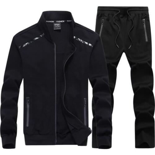 New Mens Tracksuits Male Sportswear Set Spring Autumn Casual Suits Jacket+Pants High Quality Plus Size L-9XL