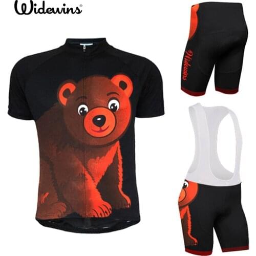 New The bear Men Short Sleeve Cycling Jersey Bike MTB Bicycle Clothes For Jacket Road Bike Clothing Jersey widewins 5124