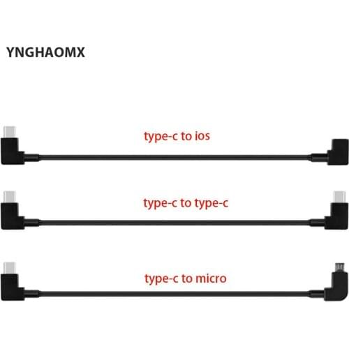 100pcs/lot OTG Data Cable for DJI Mavic Mini Pro Air Spark Mavic2 Zoom Drone IOS type-C Micro-USB Adapter cable for Tablet Phone