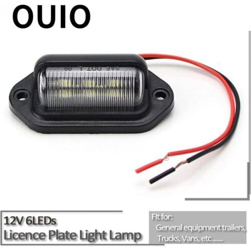 OUIO 1PC Car LED Number Plate Lamp License Plate Light Bulbs Decoration For Kia Rio Ceed Cerato Sorento Mazda CX-7 6 Mini Cooper