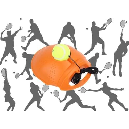 Heavy Duty Tennis Training Aids Tool With Elastic Rope 3 Balls Practice Self-Duty Rebound Tennis Trainer Partner Sparring Device