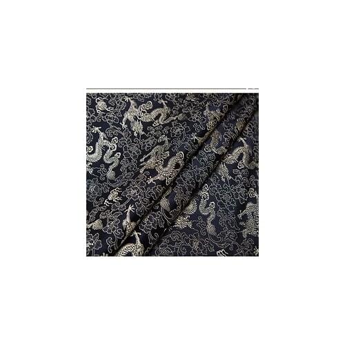 75x100cm Imported Japanese style black Metallic Jacquard Brocade felt Fabric,3D jacquard yarn dyed patchwor for Women Dress