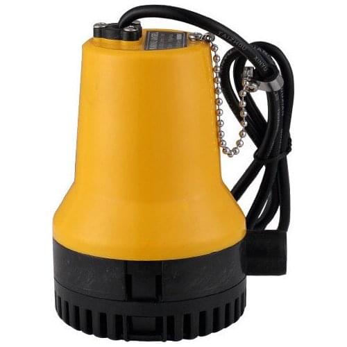 Yellow 12V Oil Bilge Pump 3m 3/h Small DC Submersible Water Pump for Fountain Garden Irrigation Swimming Pool Cleaning Farming