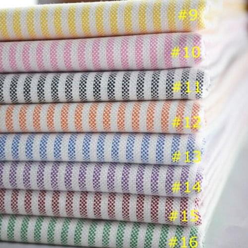 1.43*50 meters 100%Cotton Warm striped oxford shirt fabric handicraft Spring Autumn fabrics 40s*21s/2