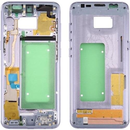10pcs Middle Frame For Samsung Galaxy S8 G950 S8+ S8 PLUS Mid Bezel Metal Frame Housing Chassis Parts Replacement + Side button