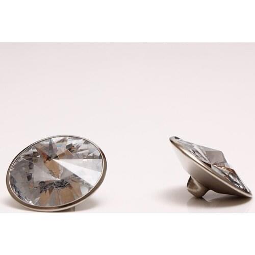 1800PCS/LOT) 18MM Metal Shank Covere Sewing Acryl Buttons With Loops For Fabric Furniture Decors