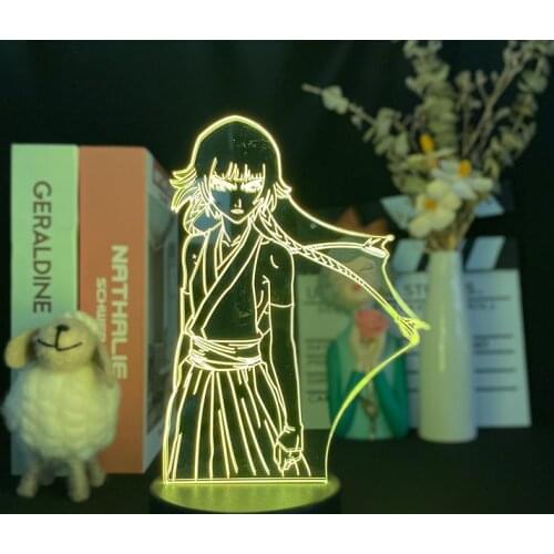 3d Lamp Anime Bleach Soifon for Bedroom Decor Nightlight Cool Birthday Manga Gift Acrylic Led Night Light Soifon Bleach