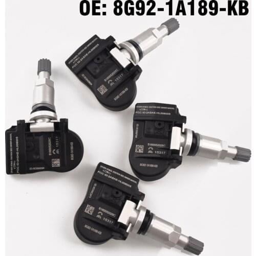 4 PCS Car Tire Pressure Monitor Sensor TPMS 8G92-1A189-KB for Ford Galaxy S-Max Mondeo