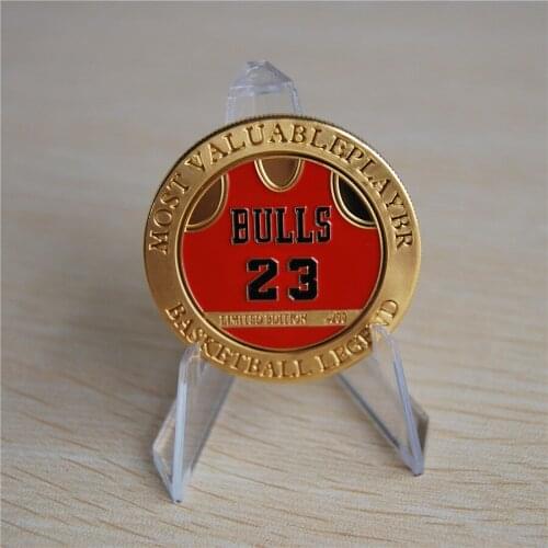 5pcs/s lot free shipping the basketball legend most valuable player Michael JORDAN souvenir coin