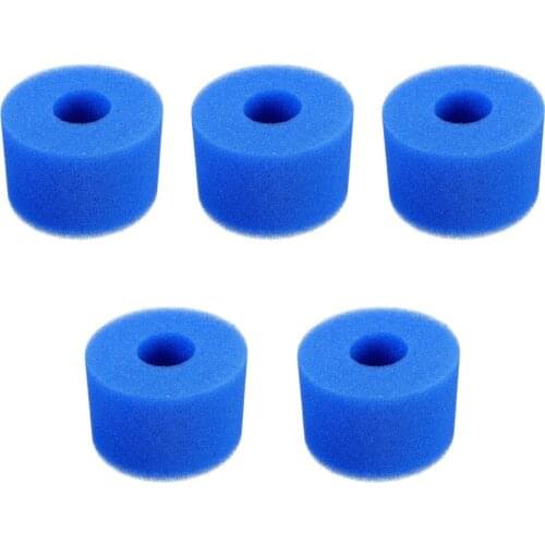 5PCS Swimming Pool Foam Filter Sponge for Intex S1 Reusable Washable Biofoam Cleaner Pool Foam Filter Swimming Accessorie