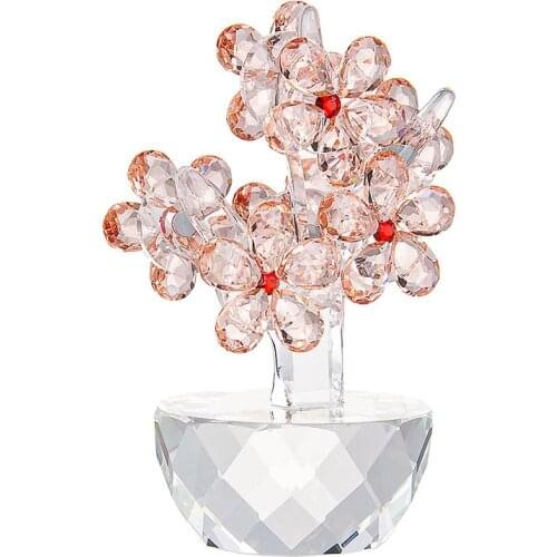 55*77.5MM Plum Blossom Fashion Crystal Flower Personalised Ornaments Home Decoration Accessories Modern Wholesale