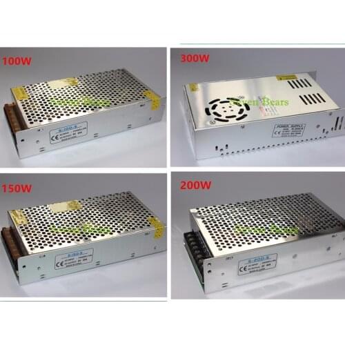 5V 20A 100W 30A 150W 40A 200W 60A 300W Switching Power Supply Driver Adapter for LED Strip AC110V 220V Input to DC 5V