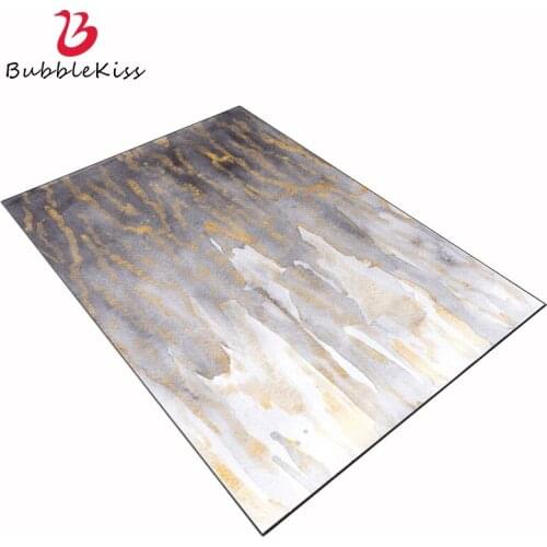 Bubble Kiss Fashion Rugs and Carpets for Home Living Room Abstract Cave Ink Painting Yellow Gray Pattern Carpet Bedroom Decor
