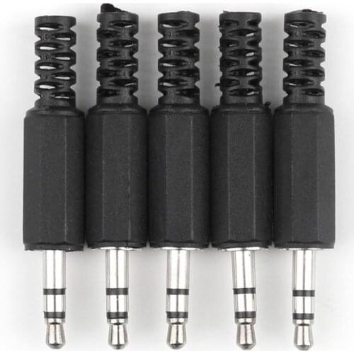 Areyourshop 5Pcs/20Pcs 3.5mm Stereo Male Plug & Jack 3.5 Plastic Solder Audio Adapter Connectors