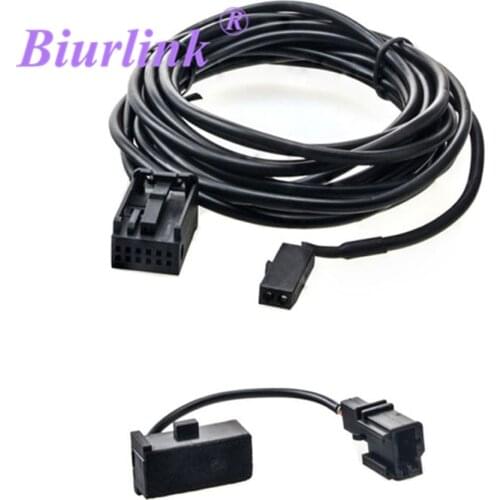 Biurlink 300CM Car Microphone Mic Bluetooth Kit Harness Cable Adapter for Volkswagen RNS510 RNS315