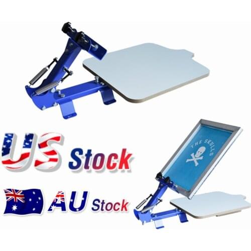 CALCA 1 Color 1 Station Manual Silk Screen Printing Press for T shirt