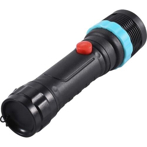 Coba f8 led flashlight use 3*AAA battery torch zoomable plastic camping light portable mini lamp for children spotlight