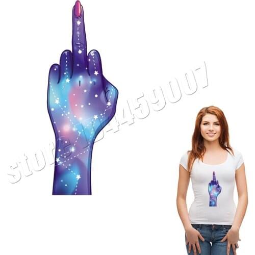 Color Finger Iron Patches For Clothing Clothing Deco Badges New Design Heat Transfer DIY Accessory Washable Parches