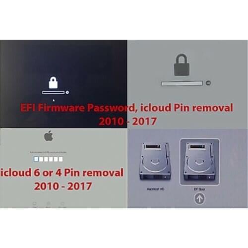For Apple EFI ICloud password unlocking tool EFI Firmware Password,iCloud pin removal,iCloud 6 or 4 Pin removal 2010 - 2017