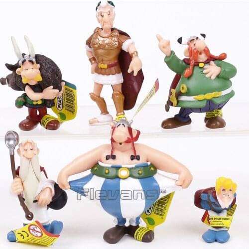 The Adventures of Asterix PVC Figures Toys Gifts for Kids Childrens 6pcs/set