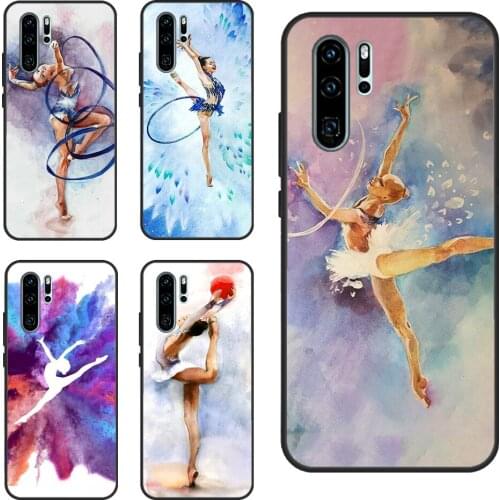 Gymnastics Oil Painting For Huawei P30 Lite P40 P20 Pro Nova 5T P Smart 2019 Case For Honor 20 10 X Lite 8X 9X