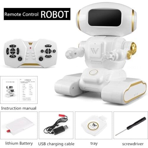 Intelligent Voice Dialogue Tray Robot To Send Food Storytelling Singing Learning English Science Knowledge interactive Rc Robot