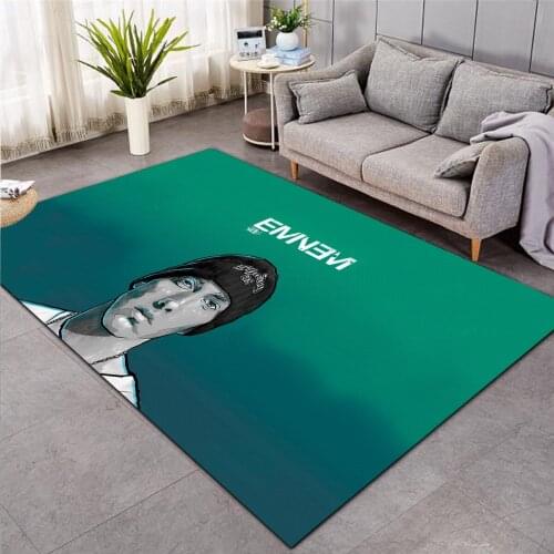 Eminem character pattern carpet Square Anti-Skid Area Floor Mat 3D Rug Non slip Mat Dining Room Living Room Soft Bedroom Carpet