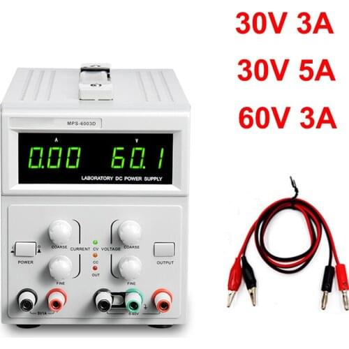 60V 3A Laboratory Power Supply Digital Display Adjustable Switching DC Power Supply Voltage Regulator 30V 5A